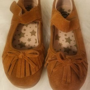 Livie & Luca girls Willow leather suede moccasins